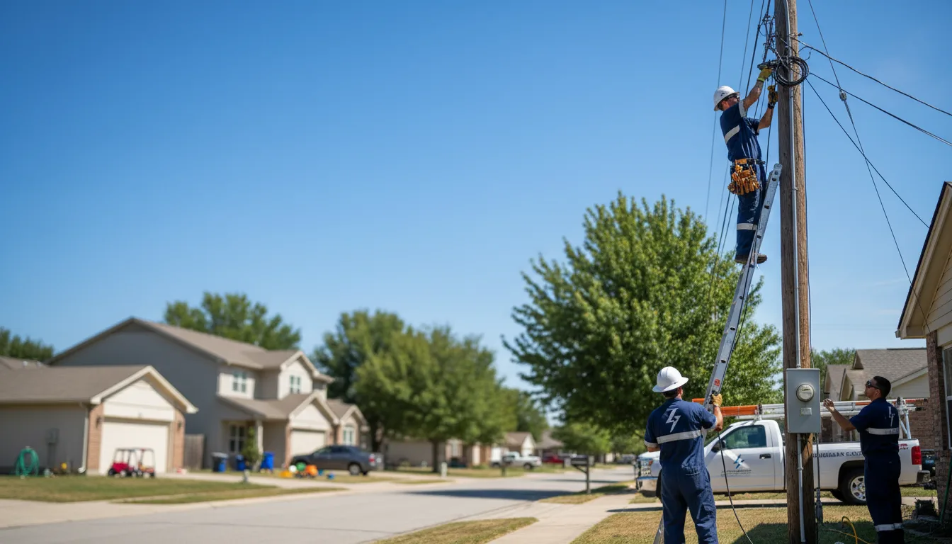 Residential electrician providing installation services in Evansville, AR